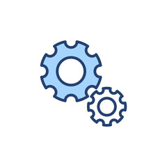 Setting icon vector. Cog sign and symbol. Gear Sign