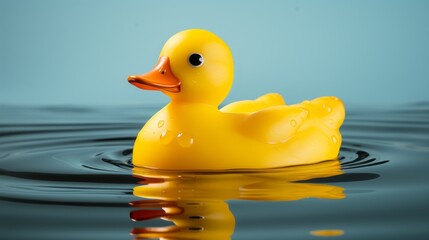 A rubber cuck in the water. Generative AI.  - obrazy, fototapety, plakaty