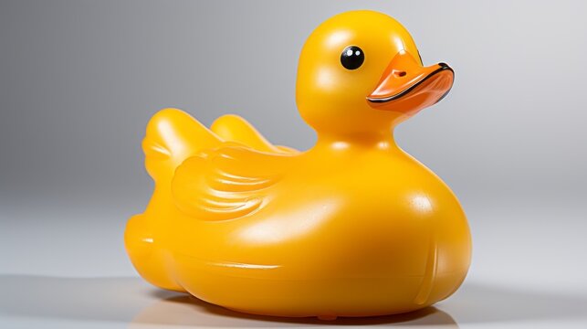 A rubber cuck in the water. Generative AI. 
