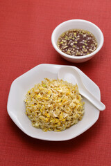 crab meat fried rice, Chinese cuisine