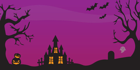 Background vector design with halloween theme