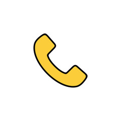 Call icon vector for web and mobile app. telephone sign and symbol. phone icon. contact us