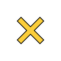 Close icon vector for web and mobile app. Delete sign and symbol. cross sign