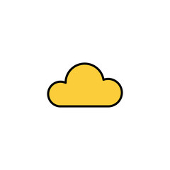 Cloud icon vector for web and mobile app. cloud sign and symbol