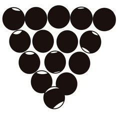 Billiard ball (black and white)