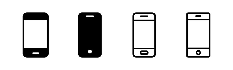 Phone icon set illustration. Call sign and symbol. telephone symbol