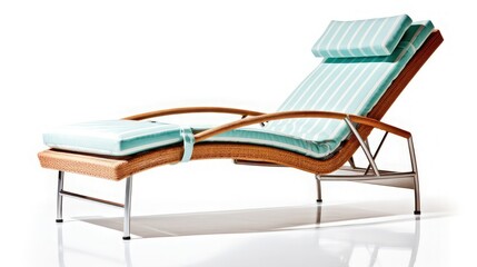 design home the south beach chaise lounge isolated on white background