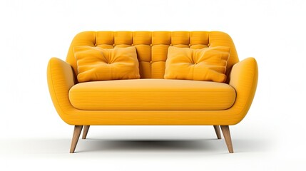 Fototapeta premium design home sofas bliss loveseat isolated on white background