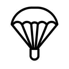 Fototapeta na wymiar parachute icon outline
