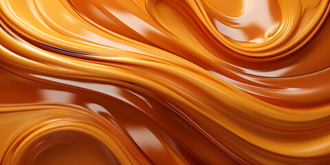 The backdrop with alluring, glossy caramel texture tempts the senses.