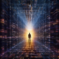 a concept image that seamlessly integrates the pillars of artificial intelligence (AI)