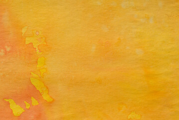 yellow watercolor painted background texture
