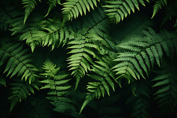 A backdrop featuring ferns.