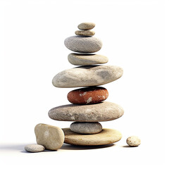 Fototapeta na wymiar Photo illustration of a pile of stones