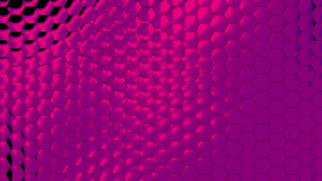 Pink Scales Skin Pattern Texture Motion Graphics. Metallic Animal Python Skin Texture.
