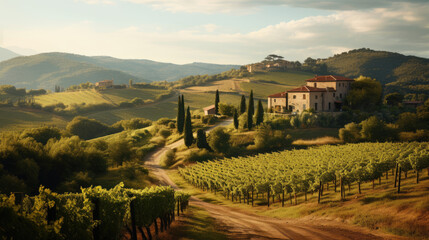 Fototapeta premium Landscape of natural forest and green fresh nature