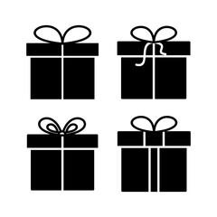 Gift icon vector. gift box icon. birthday gift