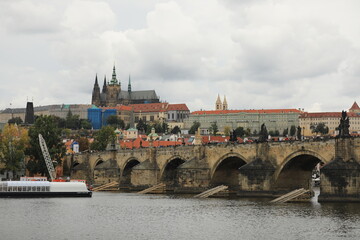 Fototapeta na wymiar Charles Bridge in Czech, Praha(Prague)