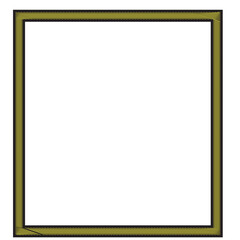 black metal border frame vector 