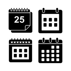 calendar icon vector. Calender symbol