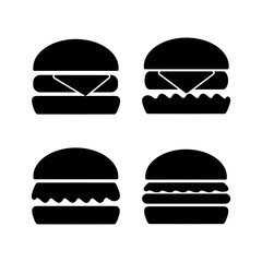 Burger icon vector. hamburger logo icon. fast food icon