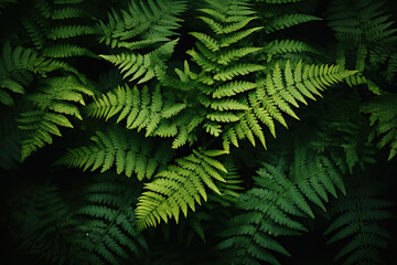 Fototapeta na wymiar A background of lush ferns.