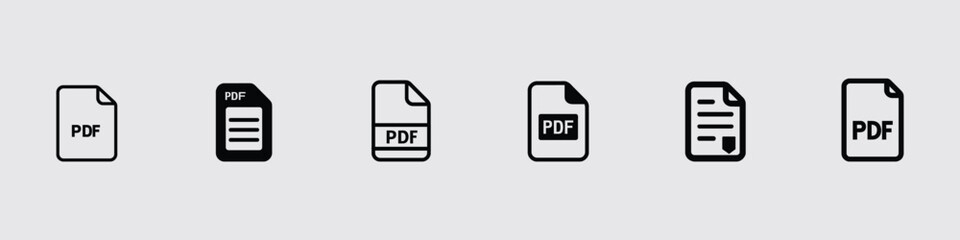 Pdf icon, vector illustration. Flat design style. PDF file icon format. Pdf download document image button vector doc icon, vector icon, pdf icons graphic design vector symbols.