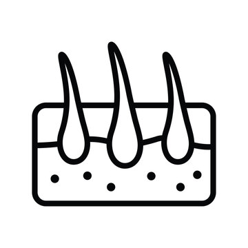 recommend clip art: Dermatology skin hair vector icon