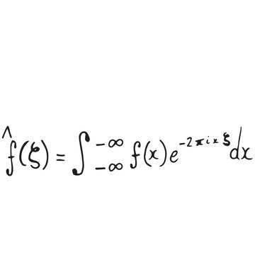 Digital png illustration of scientific maths equation on transparent background