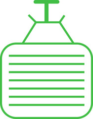 Digital png illustration of green shapes with lines on transparent background