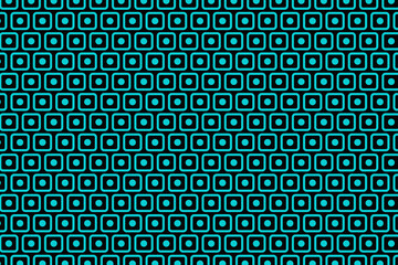 Black and sign dot and outline square seamless pattern background. Vector illustration.