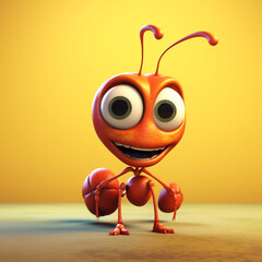 very cool ant character illustration