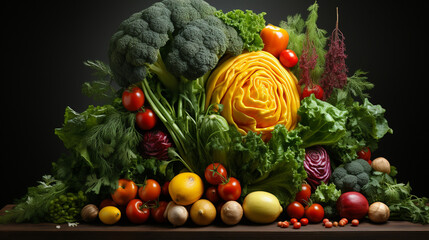 Healthy vegetables. Generative Ai