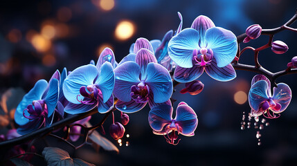Orchid flowers. Generative Ai