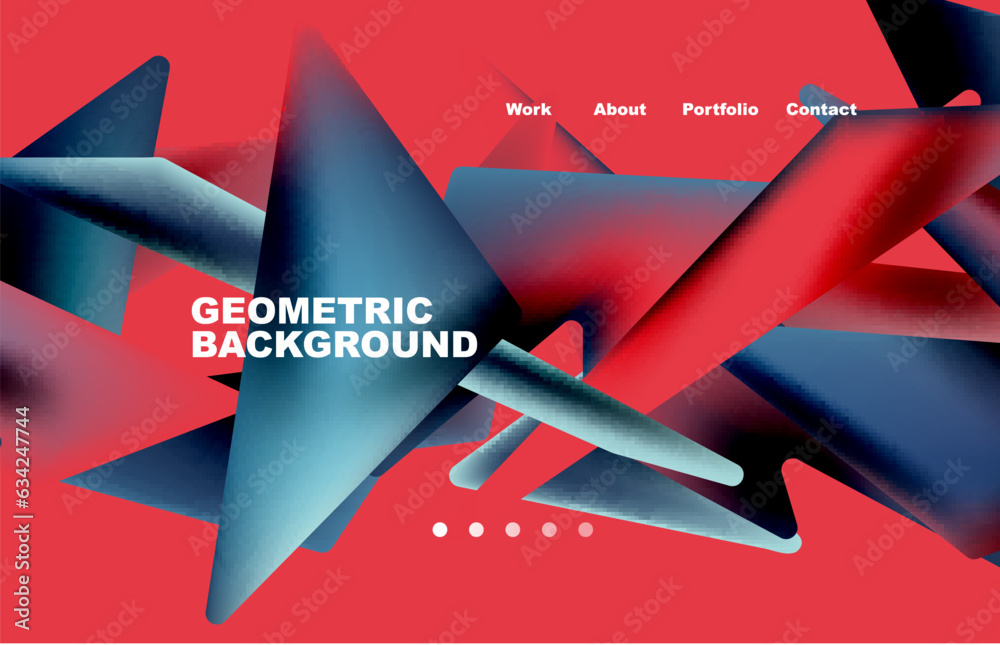 Wall mural broken pieces abstract background. trendy background for your landing page design, concept of web pa