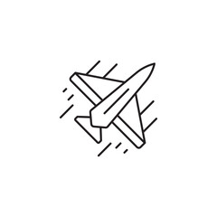 Jet icon design with white background stock illustration