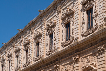 Fototapeta na wymiar Palazzo dei Celestini - Dettaglio - Lecce