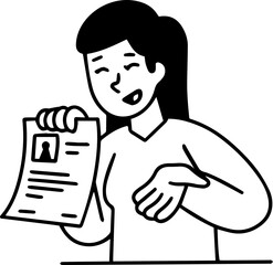 Work and Job Hiring Illustration