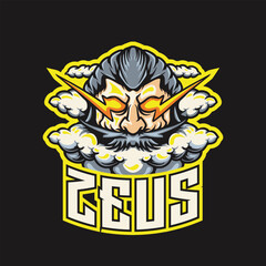 Fototapeta premium Zeus E sports Logo Vector Illustration