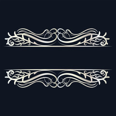 Ornament vintage luxury frame wedding invitation card text box title border islamic