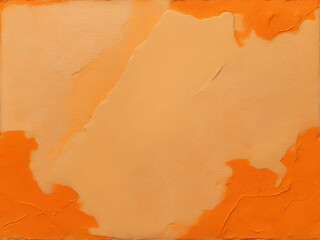 Orange paint on the wall as an abstract background. Texture for design. AI generated