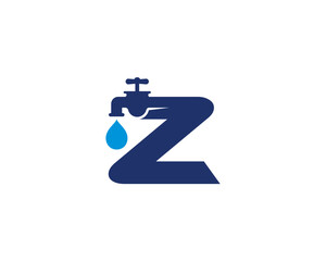 Letter Z and Faucet Logo Design 001