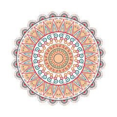 Colorful vector mandala design