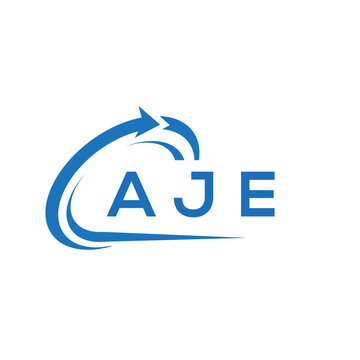AJE letter logo design on white background. AJE creative initials letter logo concept. AJE letter design.	
