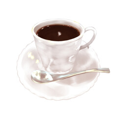 コーヒーカップ　セピア