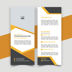  creative modern business rack card or dl flyer design