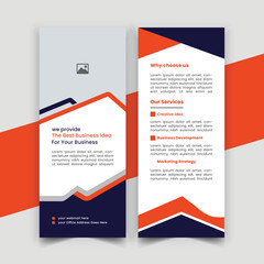  creative modern business rack card or dl flyer design