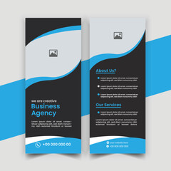  creative modern business rack card or dl flyer design