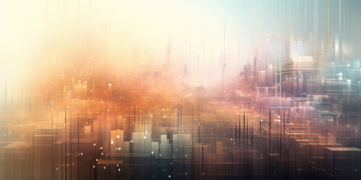 Illustration of big data server infrastructure for information storage and network communication