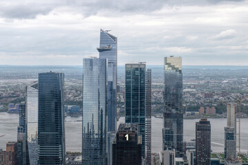 Fototapeta na wymiar View from above of New York skyscrapers